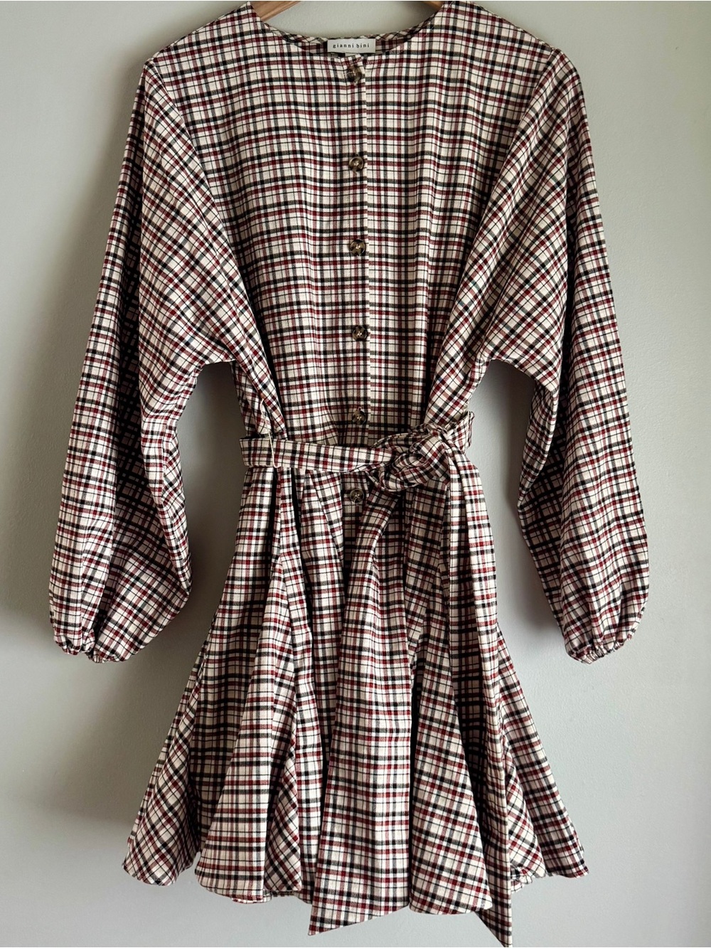 Gianni Bini Charlie Plaid Button Down
Crew Neck Long Sleeve Dress Size Small - Picture 2 of 8